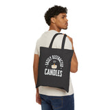 Easily Distracted By Candles Cotton Canvas Tote Bag