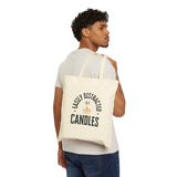 Easily Distracted By Candles Cotton Canvas Tote Bag